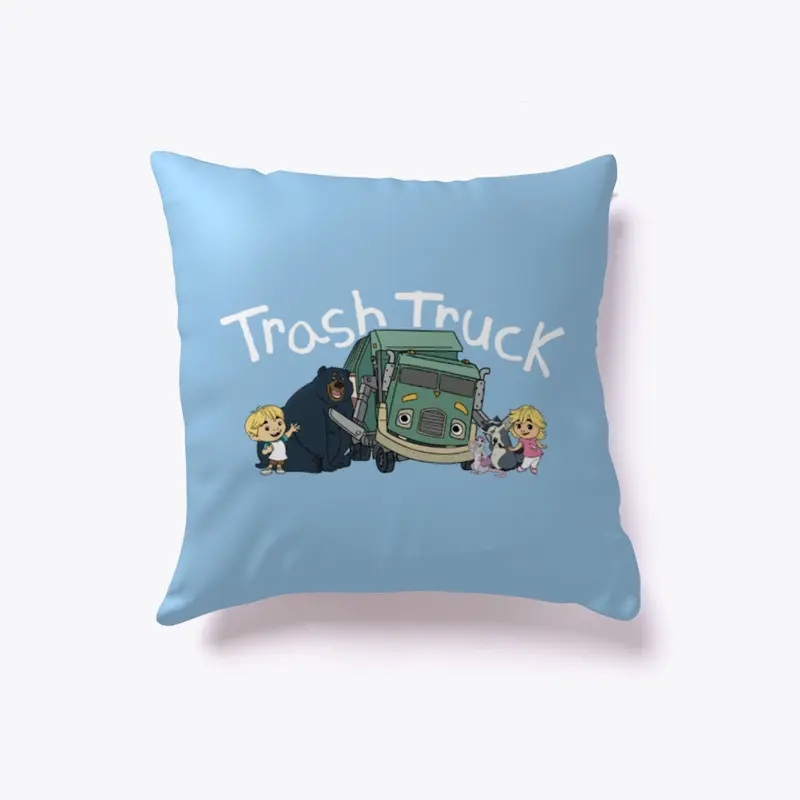 Trash Truck and Friends Pillow